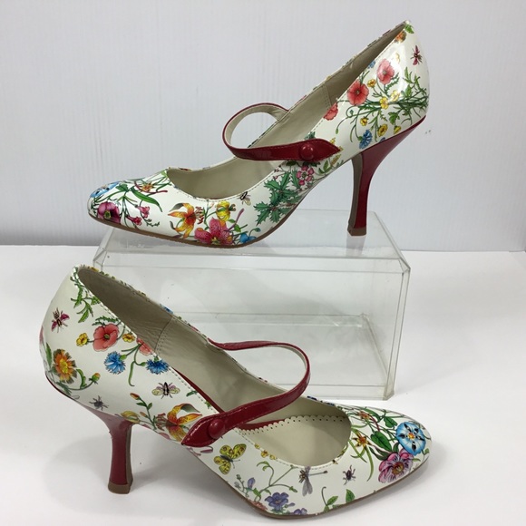 CL by Laundry Floral Design Pumps Shoes Size 9-1/2 - Picture 2 of 10